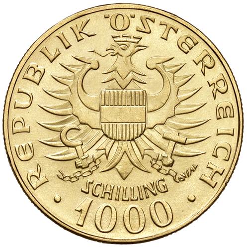 AUSTRIA 1.000 Scellini 1976 - AU ... 