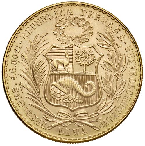PERU 100 Soles 1962 - AU (g 46,76)