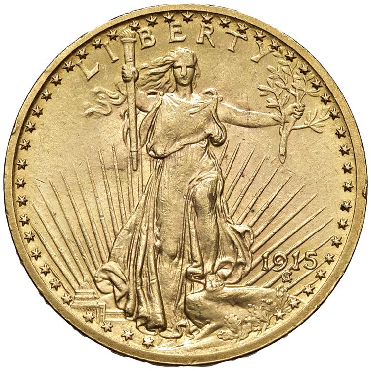 USA 20 Dollari 1915 - AU (g 33,43) ... 