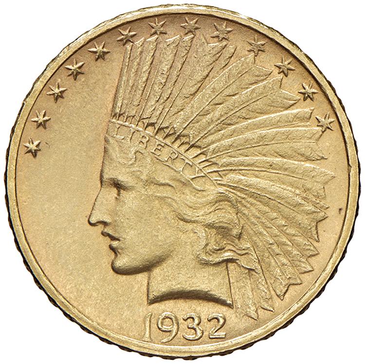 USA 10 Dollari 1932 - KM 130 AU (g ... 