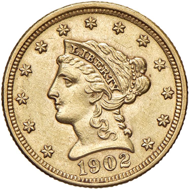 USA 2,50 Dollari 1902 - KM 72 AU ... 