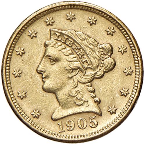 USA 2,50 Dollari 1905 - KM 72 AU ... 