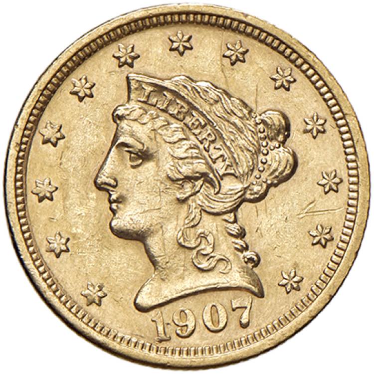 USA 2,50 Dollari 1907 - KM 72 AU ... 