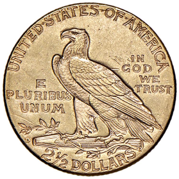 USA 2,50 Dollari 1925 D - KM 128 ... 