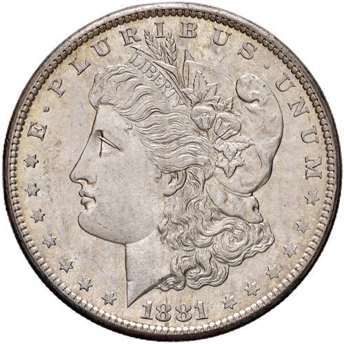 USA Dollaro 1881 S - KM 110 AG