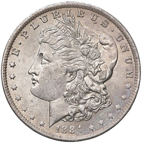 USA Dollaro 1884 O - KM 110 AG ... 
