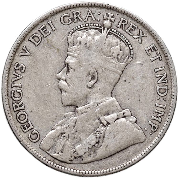 CANADA Giorgio V 50 cents 1918 ... 