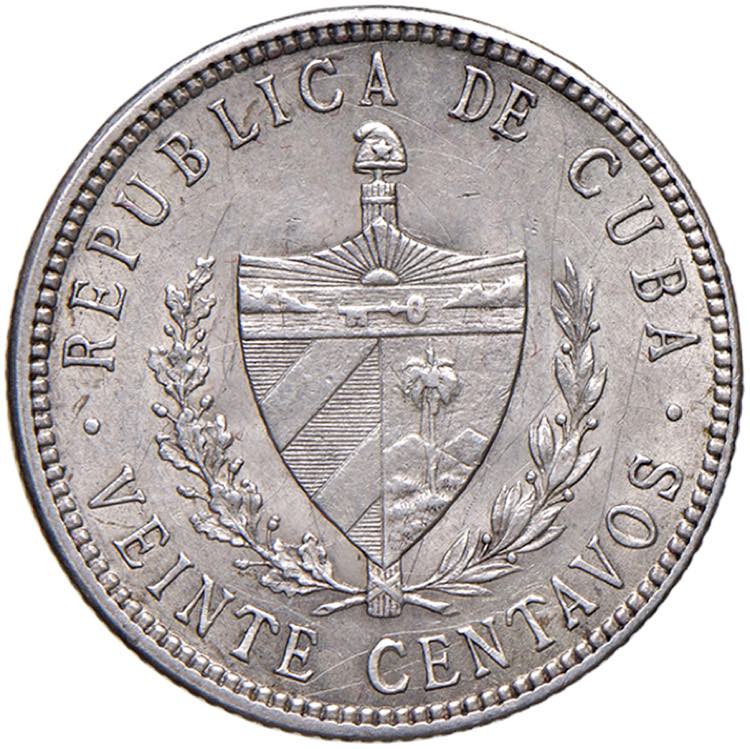 CUBA 20 Centavos 1915 - KM 13.2 AG