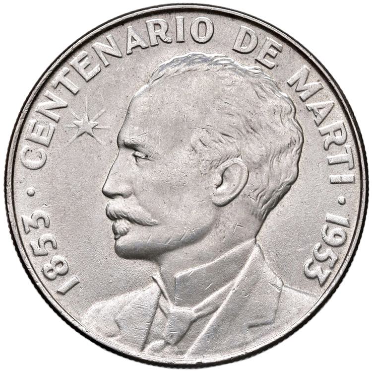 CUBA Peso 1953 - KM 29 AG