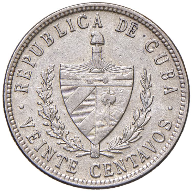 CUBA 20 Centavos 1949 - KM 13.2 AG
