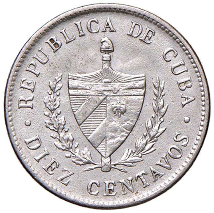 CUBA 10 Centavos 1920 - KM A12 AG