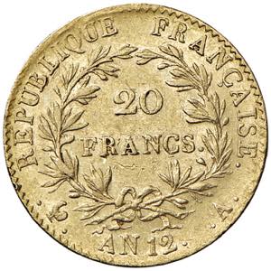 FRANCIA Napoleone (1799-1804) 20 Franchi AN ... 