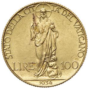 Pio XI (1922-1939) 100 Lire 1934 Anno XIII - ... 
