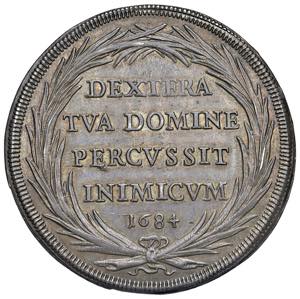 Innocenzo XI (1676-1689) Piastra 1684 An. IX ... 