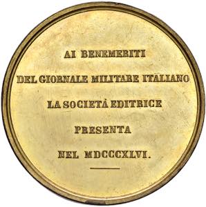 ITALIA Lotto di 2 medaglie - BR e AE dorato ... 