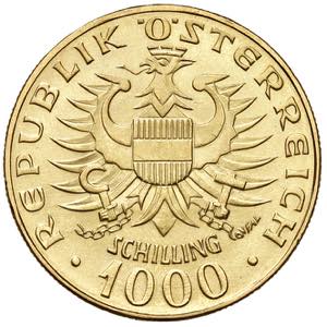 AUSTRIA 1.000 Scellini 1976 - AU (g 13,50)