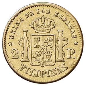 SPAGNA Isabella (1833-1868) 2 Pesos 1863 ... 