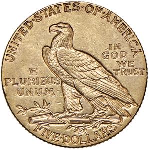 USA 5 Dollari 1911 - KM 129 AU (g 8,34) ... 