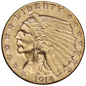 USA 2,50 Dollari 1914 D ... 