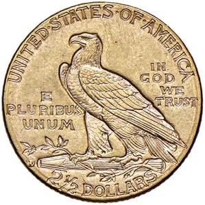 USA 2,50 Dollari 1914 D - KM 128 AU (g 4,18)