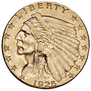 USA 2,50 Dollari 1925 D ... 