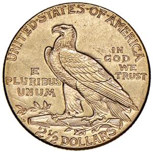 USA 2,50 Dollari 1925 D - KM 128 AU (g 4,18)