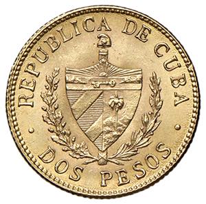 CUBA 2 Pesos 1916 - KM 17 AU (g 3,35)