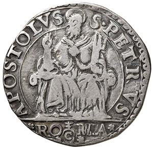 Pio IV (1559-1565) Testone - Munt. 1a AG (g ... 