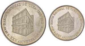 CUBA 5 e 10 Pesos 1975 - KM PS6 AG Lotto di ... 