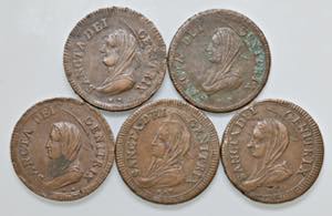 Pio VI (1774-1799) Roma - Lotto di 4 pezzi ... 