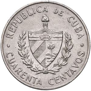 CUBA 40 Centavos 1962 - ... 