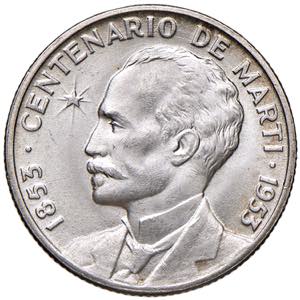CUBA 25 Centavos 1953 - KM 27 AG