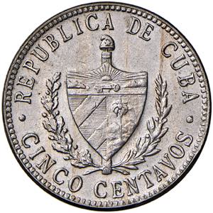 CUBA 5 Centavos 1946 - ... 