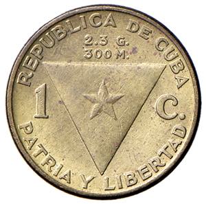 CUBA Centavo 1953 - KM 26