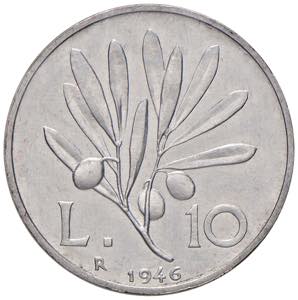 Repubblica Italiana (1946-2001) 10 Lire 1946 ... 
