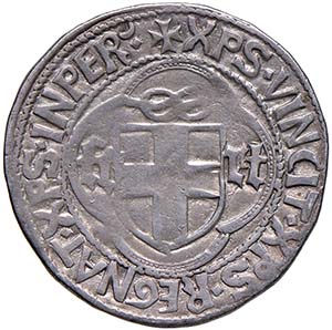 Carlo I (1482-1490) Testone I° Tipo - MIR ... 