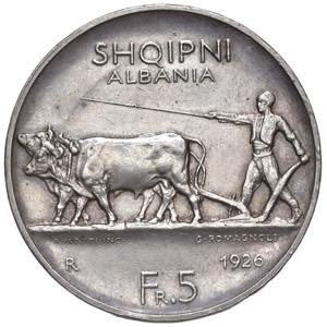 ALBANIA Amet Zogu (1925-1939) 5 Franga 1926 ... 