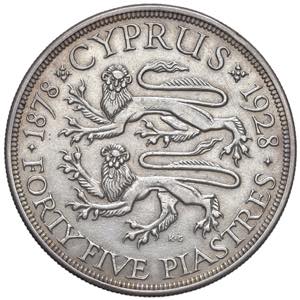 CIPRO Giorgio V (1910-1936) 45 Piastre 1928 ... 