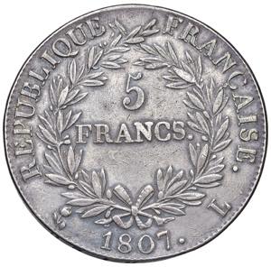 FRANCIA Napoleone I (1804-1814) 5 Franchi ... 