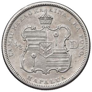 HAWAI Kalakaua I (1874-1891) 1/2 Dollaro ... 
