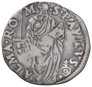 Paolo IV (1555-1559) Giulio - Munt. 17 AG (g ... 