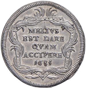 Innocenzo XI (1676-1689) Testone 1685 An. IX ... 