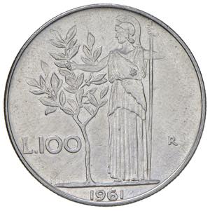 ITALIA Monetazione in Lire (1946-2001) 100 ... 