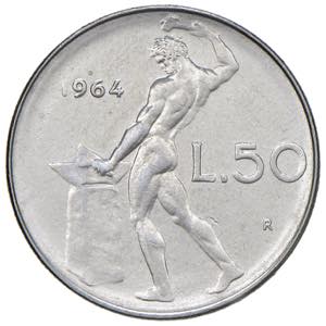 ITALIA Monetazione in Lire (1946-2001) 50 ... 