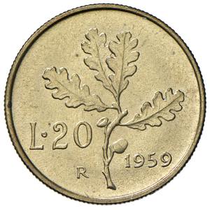 ITALIA Monetazione in Lire (1946-2001) 20 ... 