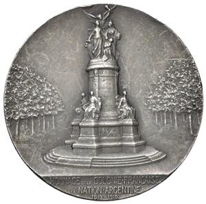 ARGENTINA Medaglia 1910 ... 