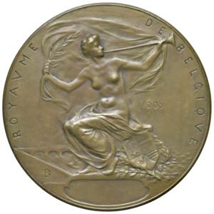 BELGIO Medaglia 1905 Esposizione universale ... 