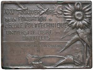 BELGIO Placchetta 1908 25° anniversario ... 