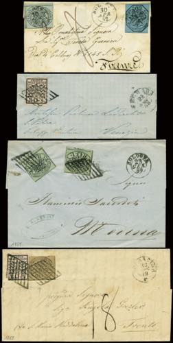 7 lettere epoca 1852-1869 con ... 