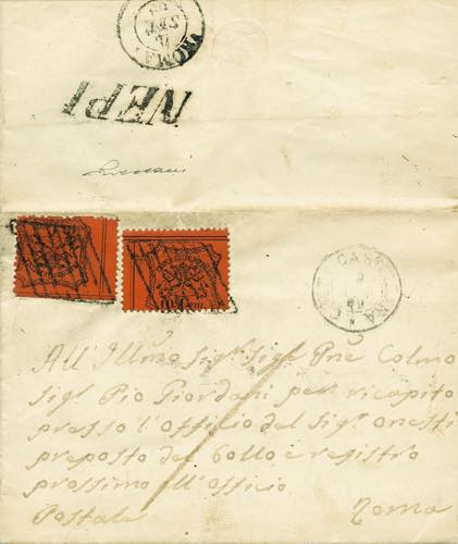 lettera con testo del 2.9.1869 da ... 